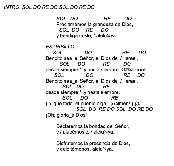 Letra de Proclamemos La Grandeza De Dios con acordes