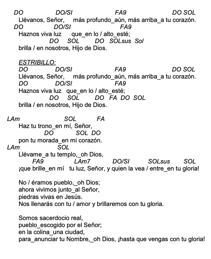 Letra de La Casa De Dios con acordes