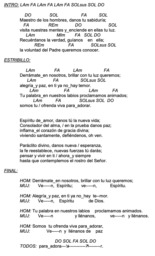 Letra de En Espiritu Para Adorar con acordes